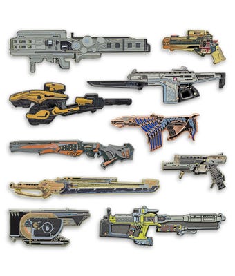 Armory Series 7 Exotic Weapon Collectible Pins (Blind Bags)